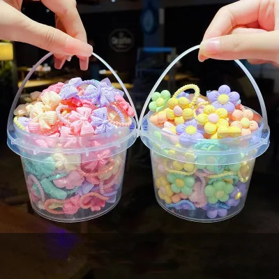 50PZ/flacone Portafilo elastico per bambini piccoli mini fasce per capelli