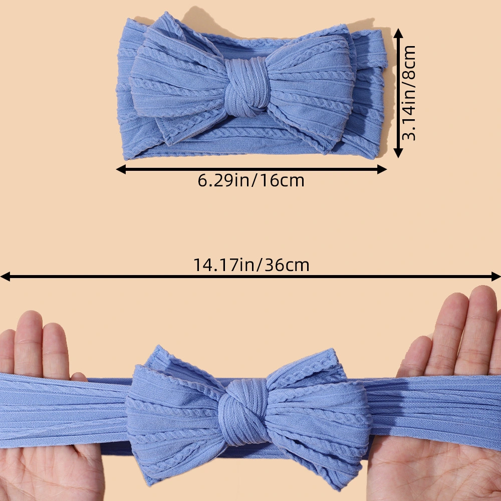 Wholesale Double Bow Baby Headband Soft Nylon Headband for Baby