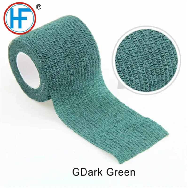 Mdr CE Approved Soft &amp; Light Fabric Cohesive Bandage with Wide Range of Colors