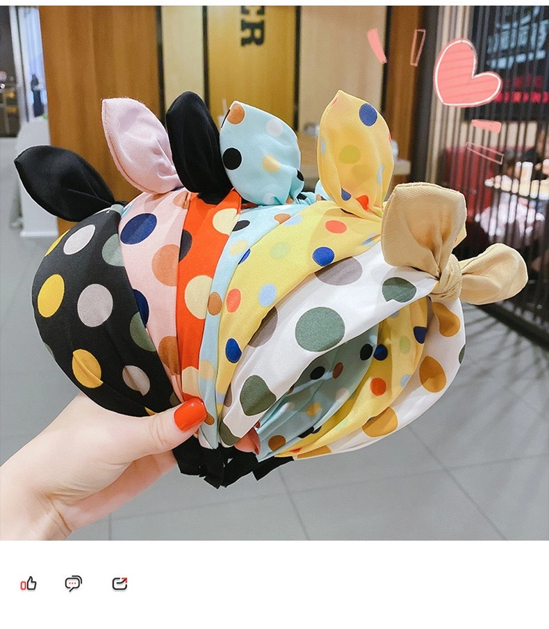 New Children&prime;s Bow Hair Accessories Cute Baby Cloth Art Headband