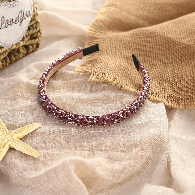 Handmade Headdress Beaded Braid Crystal Headband