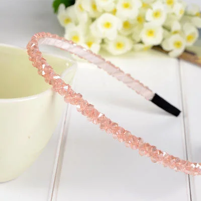 Double-Row Crystal Diamond Anti-Slip Thin Headband