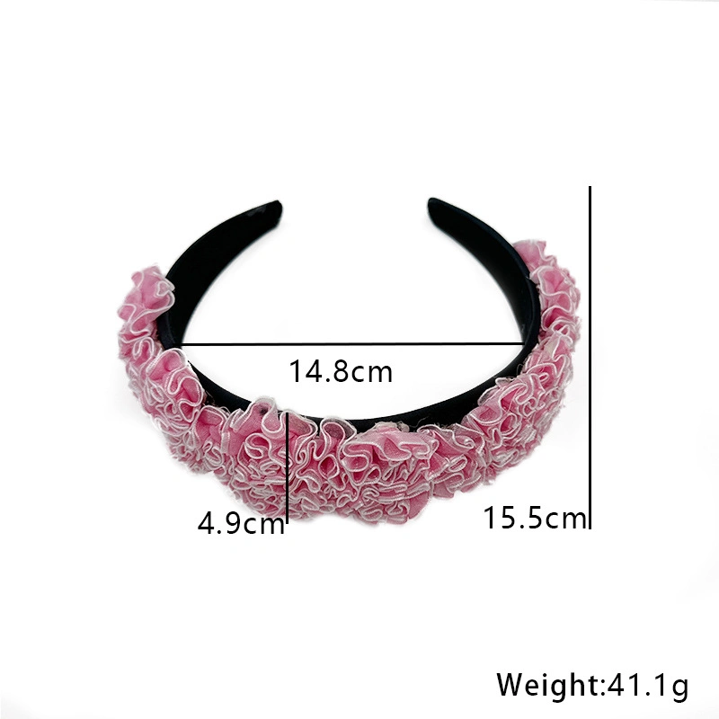 Custom Handmade Fabric Flower Crown Headband Multicolor Flower Headband