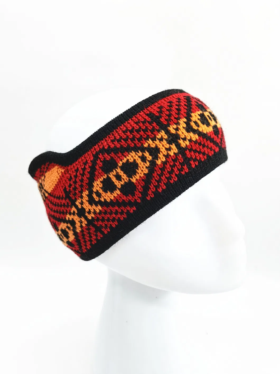 Knitted Headband with Acrylic and Cotton