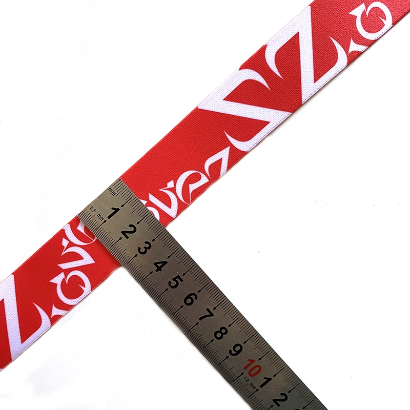 OEM Factory Custom Size and Color Elastic Webbing Polyester Woman&prime;s Printed Elastic Waist with Belt for Garment