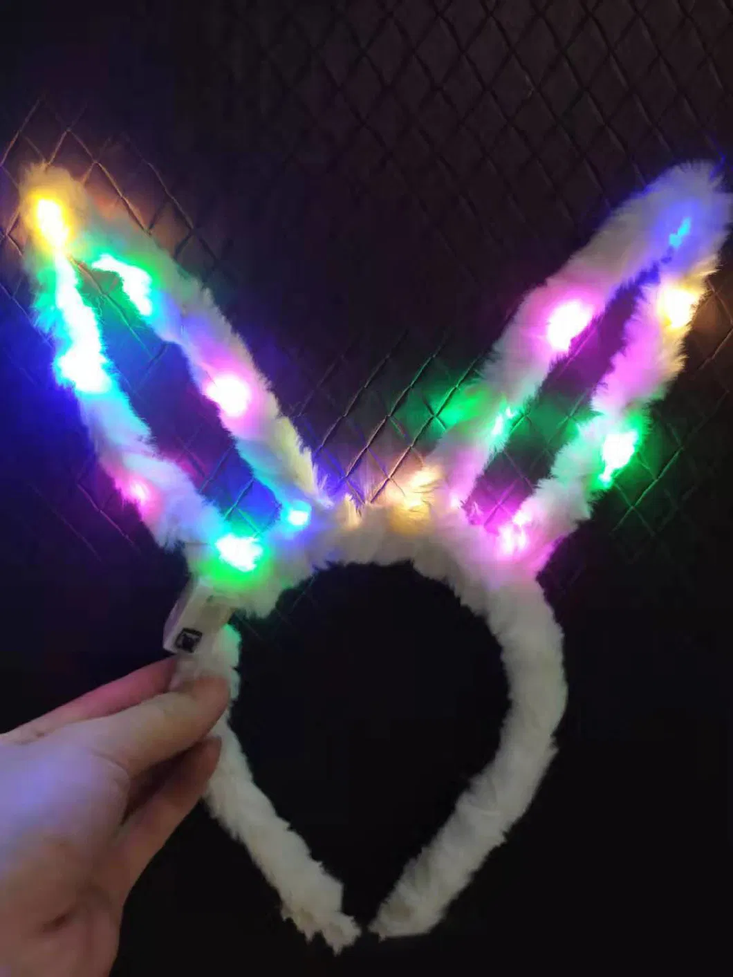 Concert Party Rabbit Ears Headdress Hair Bands Easter Bunny Ears LED Light up Headband