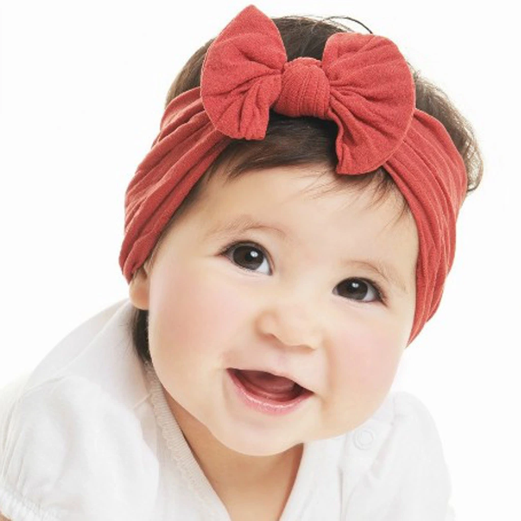 Children&prime;s Hair Accessories Cute Princess Super Soft Velvet Elastic Infant Knitted Headband