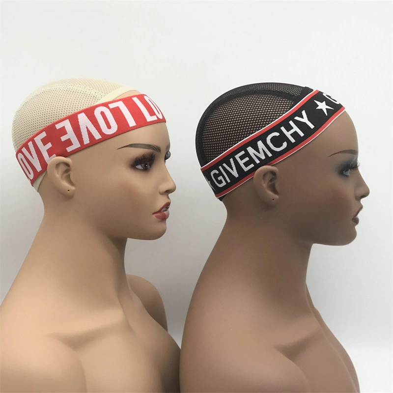 Custom Elastic Band Adjustable Edge Elastic Wig Band Printed Logo Headband