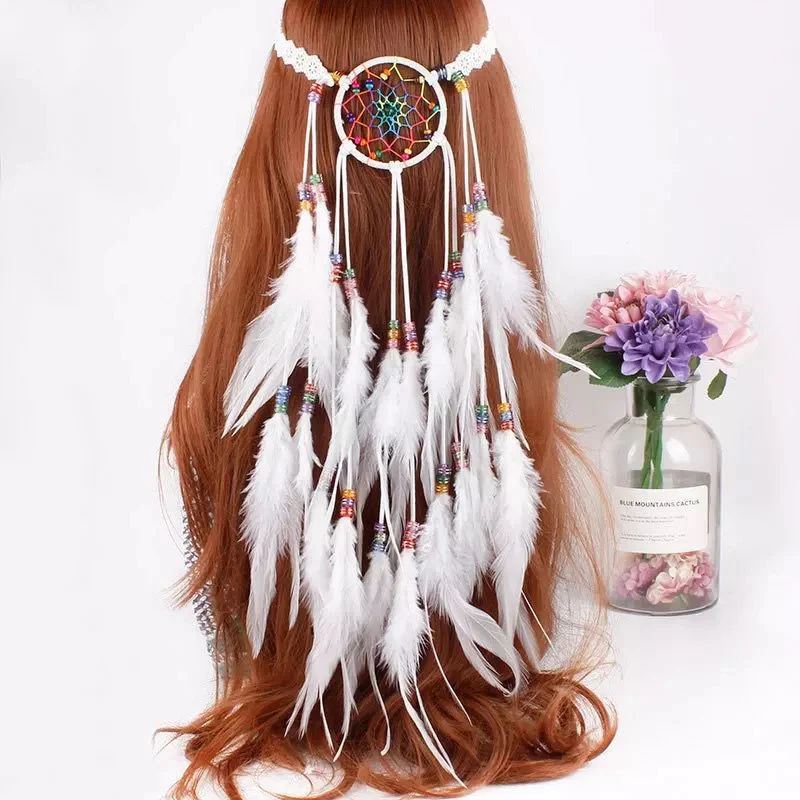 Dreamcatcher Feather Hair Band Boho Ethnic Style Headpiece Headband