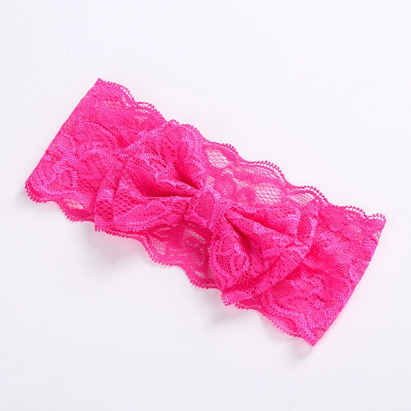 Wholesale Double Lace Bow Baby Headband Simple Fashion Headband for Baby