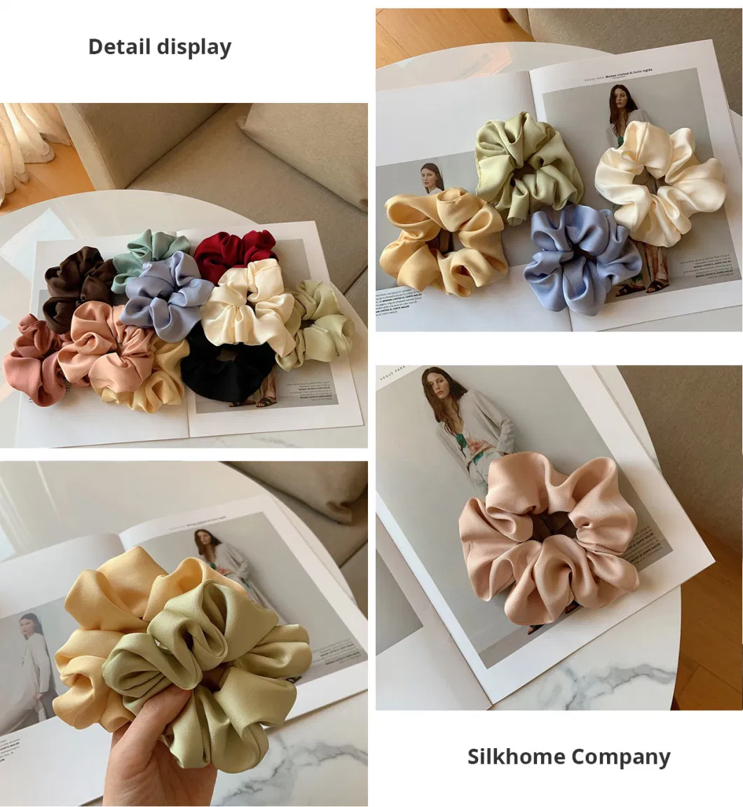 Wholesale Luxury Mulberry Silk Fashion Big Silk Headband with Custom Box