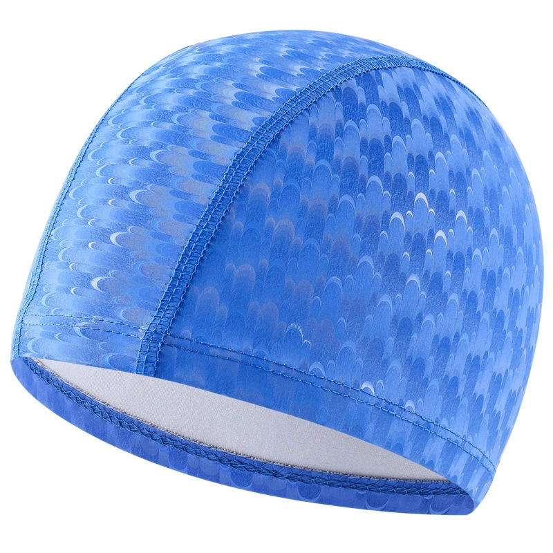 Waterproof Sunscreen Fashion Long Hair Swimming Cap Coating Swimming Cap Men and Women Bl16761