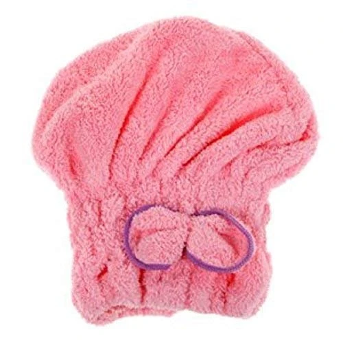 Microfiber Coral Fleece Towel Turban Twist Hair Wrap Dryer Towel for Women