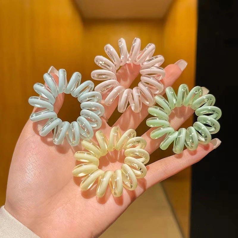 Candy Colored Telephone Wire Hair Rings Do Not Hurt Hairband