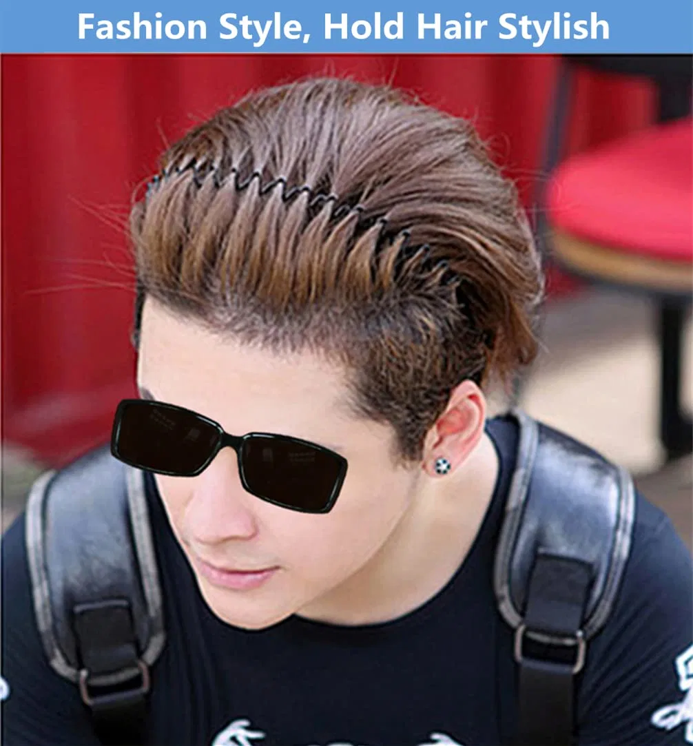 Black Wire Item Bodbop Metal Hair Band for Men