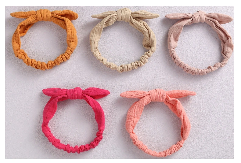 New Handcrafted Soft Bow Headband Elastic Headband for Baby