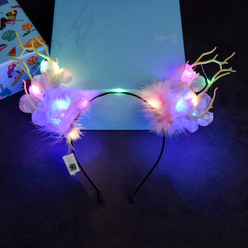 Hot Sell Party Wedding LED Hairband Hair Decoration Hair Band Hair Barrettes Hair Clip Hair Loop Headband