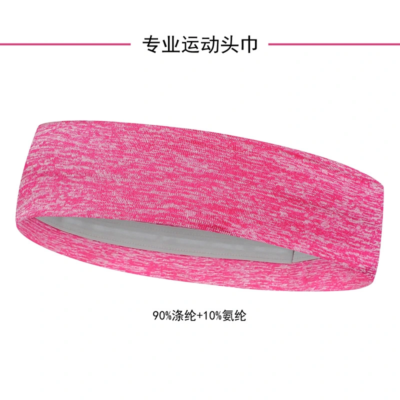 Fashion Design Pink Elastic Basketball Stectchy Polyester Spandex Fitness Headbands