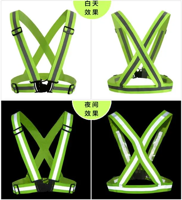 Custom Color Reflective Knitted Elastic Band for Reflective Vest