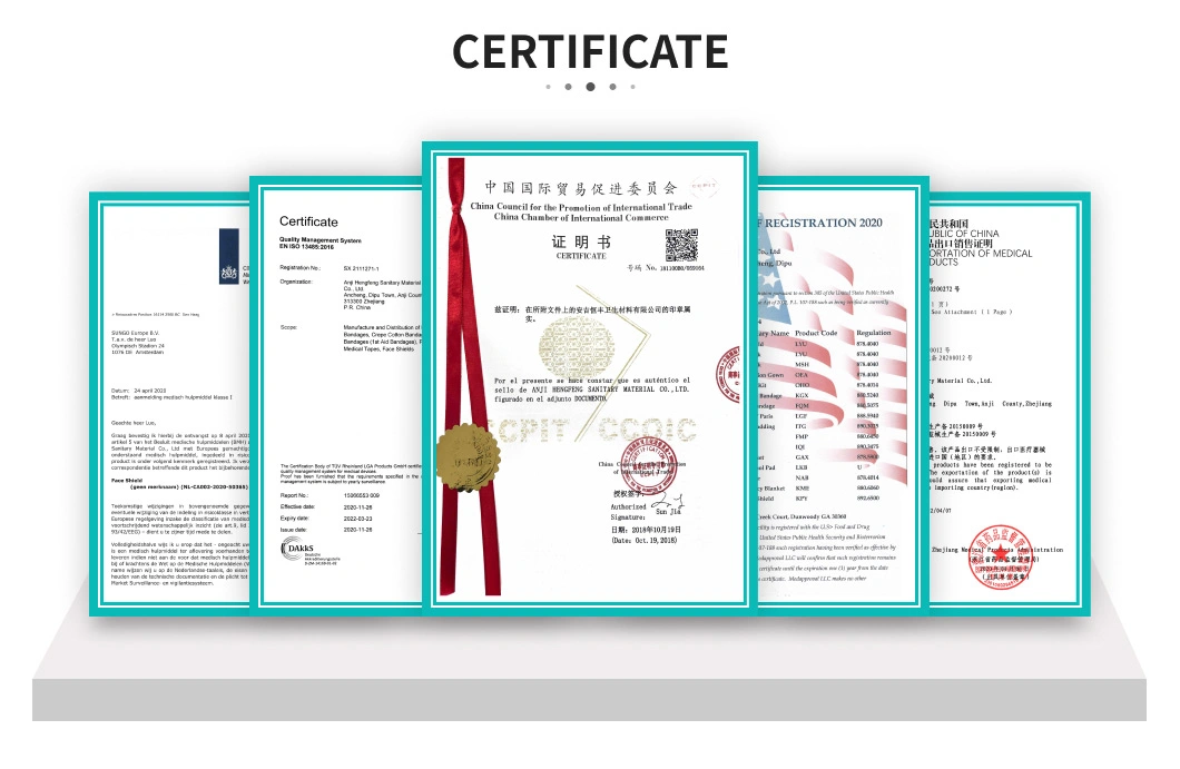 Mdr CE Approved Easy Tearing Cohesive Bandage with Wide Range of Colors