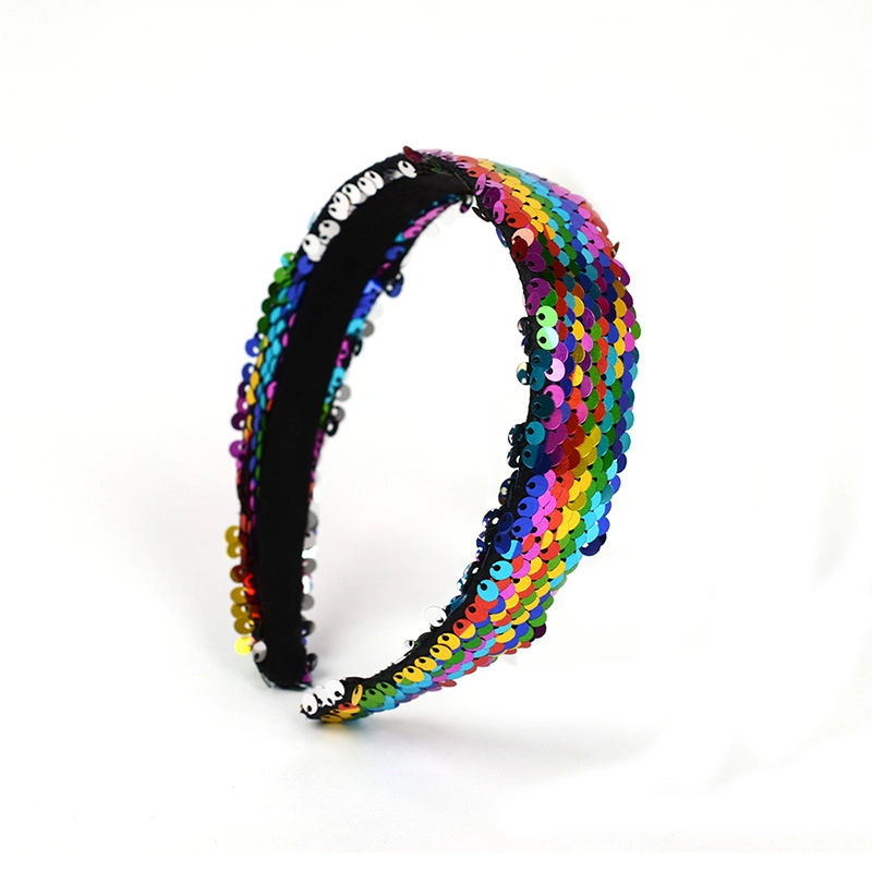 Mermaid Phosphorus Head Hoop Sequins Hair Band Shiny Headgear Laser Reflective Headbands