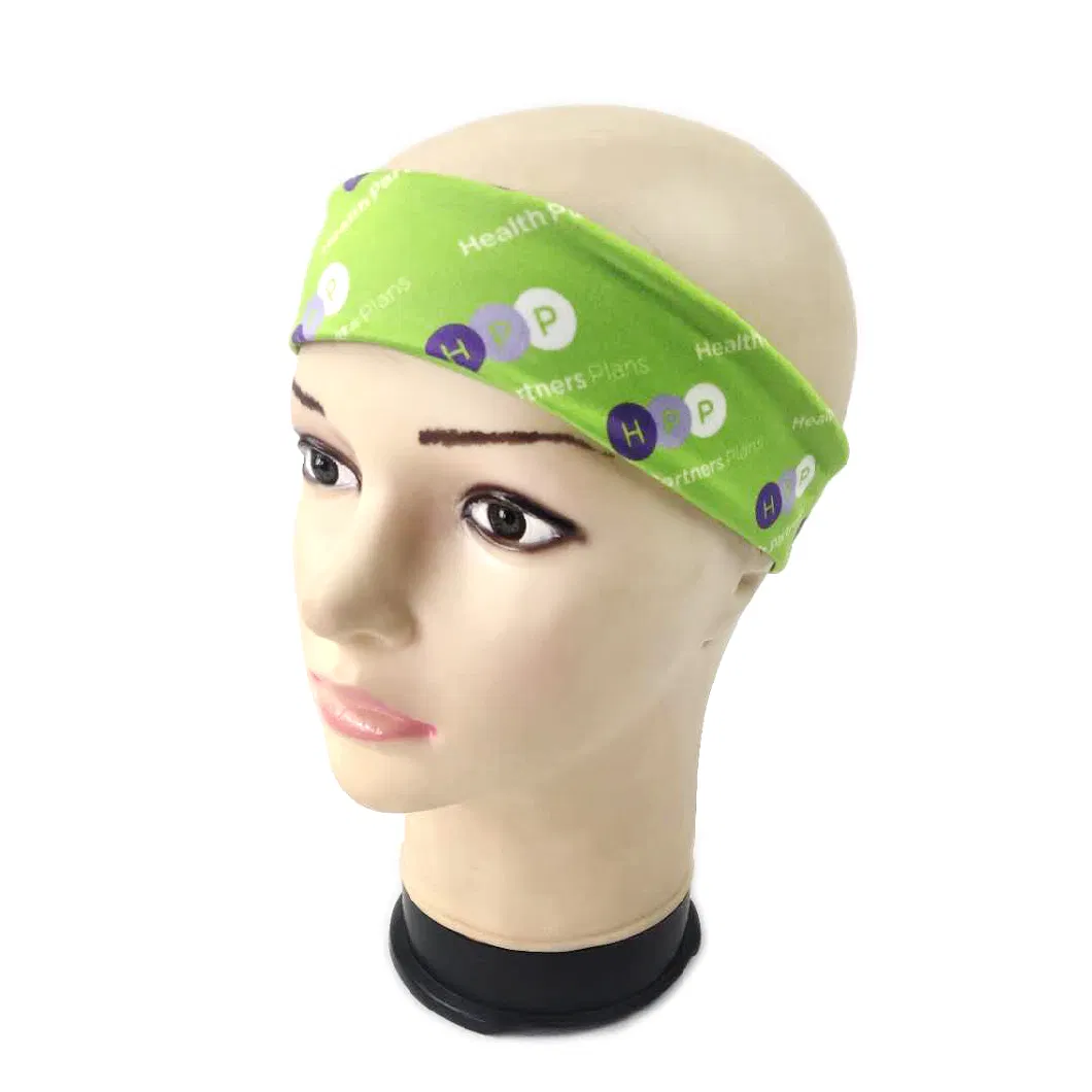 Multi-Functional Summer Cool Elastic Custom Logo Printed Polyester Headband