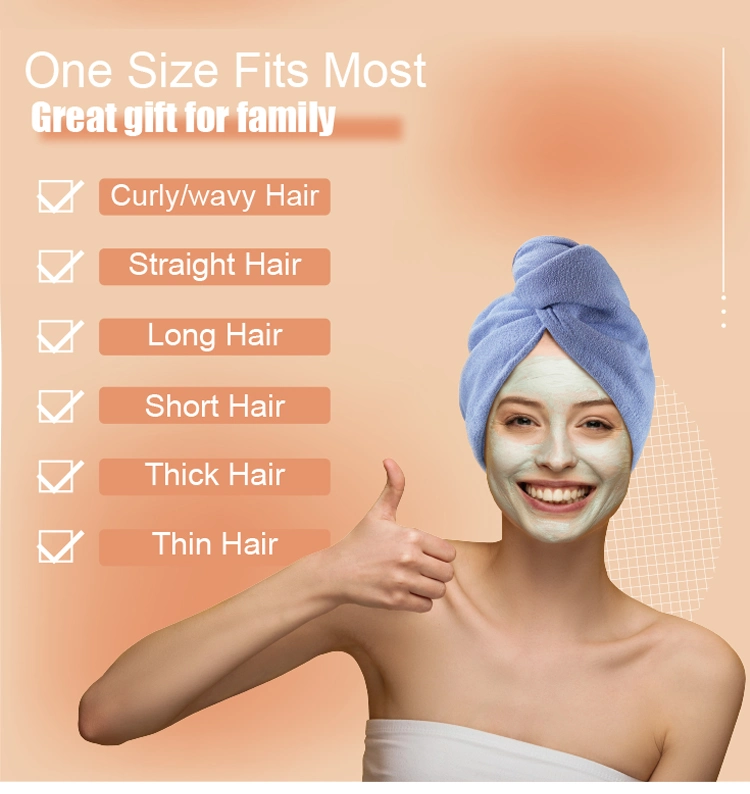 Hair Wrap Towel Head Turban Cap Best Microfiber Hair Towel