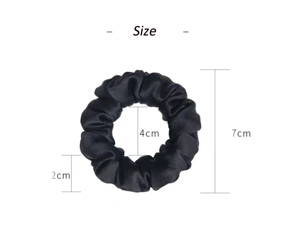 Fashion 100% Thick Silk Headband Silk Scrunchie