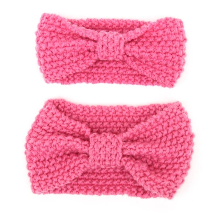 Parent-Child Suit Woolen Headband Bohemian Hair Accessories Winter Handmade Knitted Headband