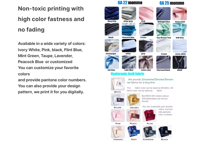 100% Pure Silk Scrunchies for Women Customizable Size and Color Soft Satin Silk Hair Ties for Beauty