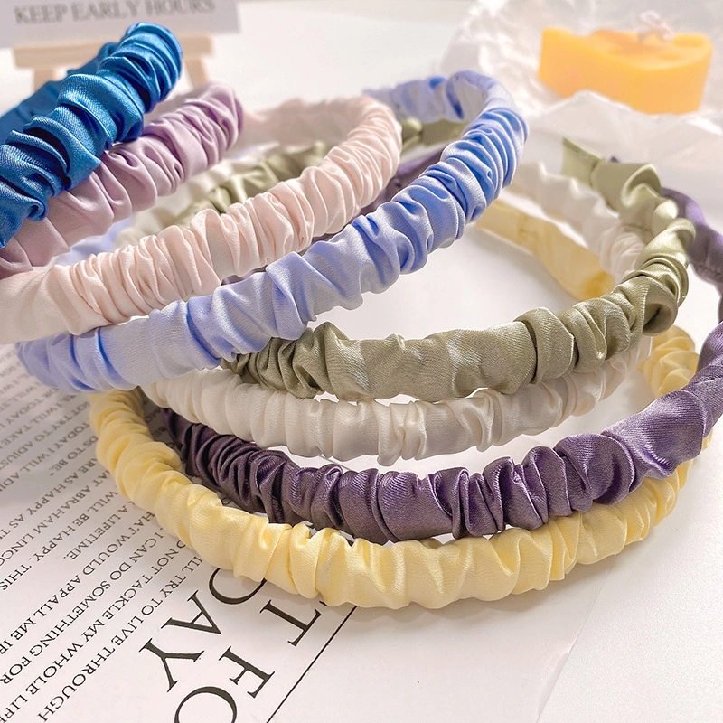 Wholesale New Bright Velvet Hairband Korean Autumn Winter Wide Hairband Simple Temperament Headband Hair Accessories Women