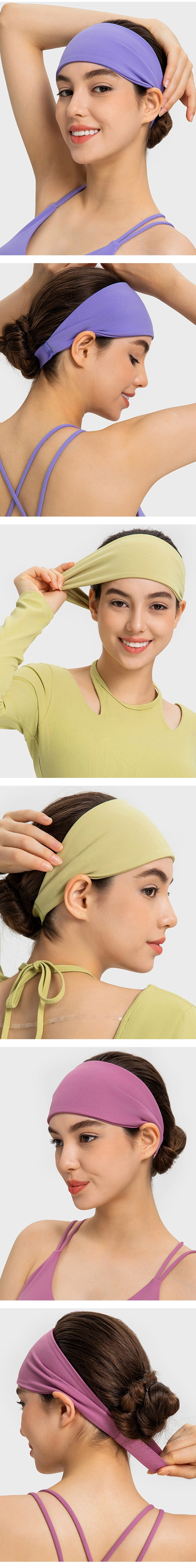 Wholesale Factory New High Elasticity Breathable Yoga Fitness Sports Moisture-Wicking Sports Bandana Women Headband