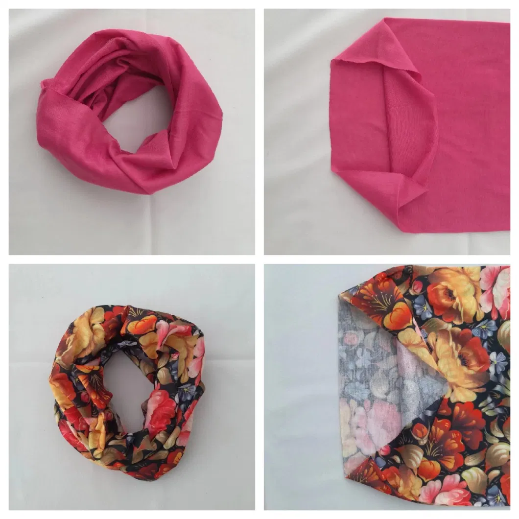 Breathable Colorfast Soft Touch Dry Top Hair Multifunctional Neck Gaiter Scarf Tubulares Multi Purpose Bandana