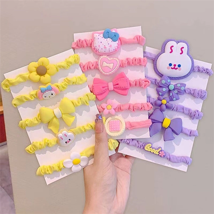 Korean Style Girls Hair Accessories Cute Cartoon Elastic Hair Bands