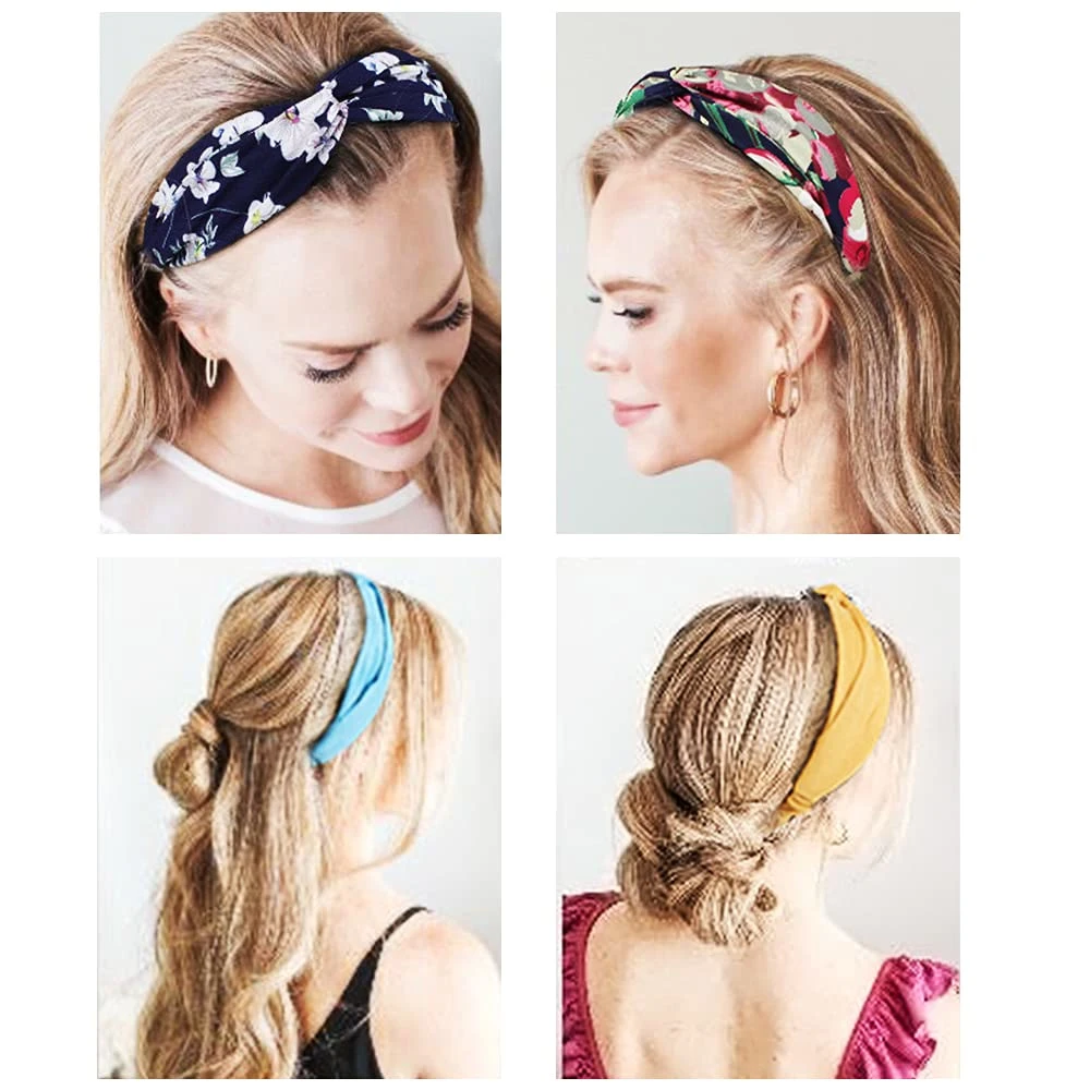 Fashion Women Velvet Elastic SPA Yoga Headband Fabric Make up Hair Band