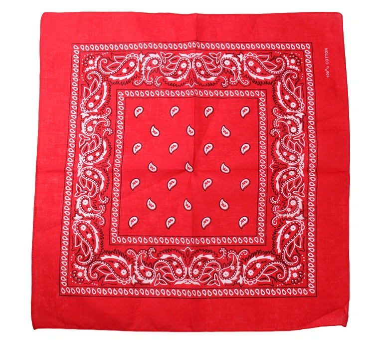 Fashion High Quality Cotton Head Customized Kerchief Hair Ties Multifunctional Neck Square Scarf Bandanas