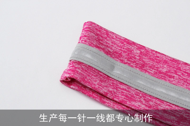 Fashion Design Pink Elastic Basketball Stectchy Polyester Spandex Fitness Headbands