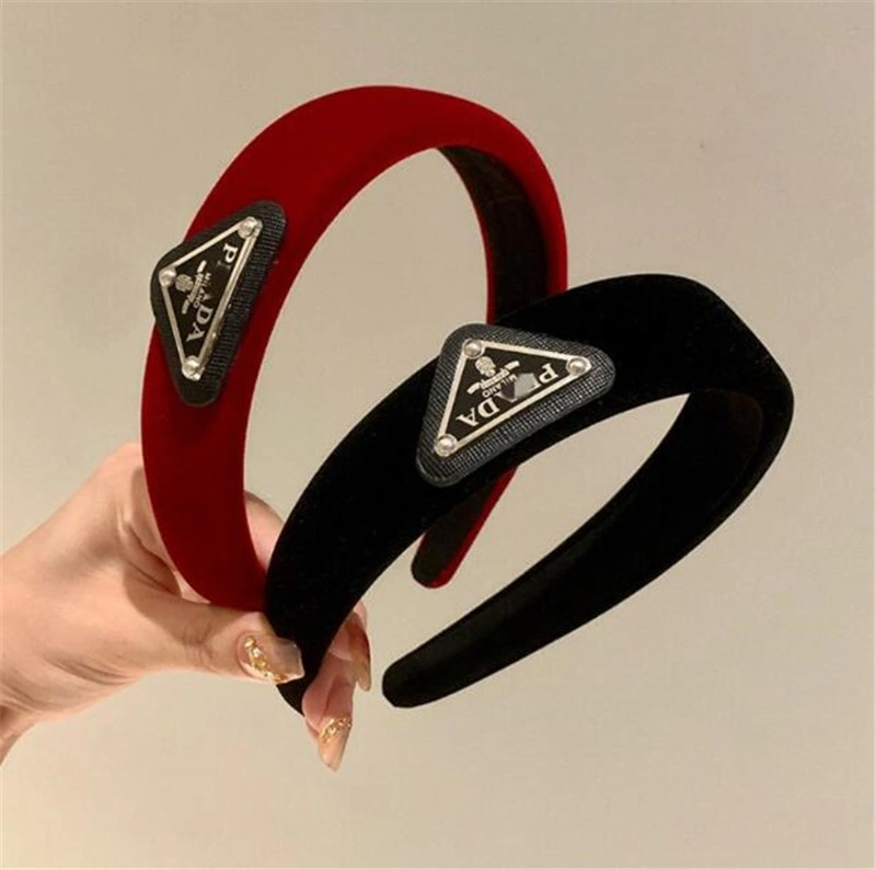 New Fashion Headbands Women Designer Luxury Hair Accessories Velvet Sponge Girls Black P Branded Headband