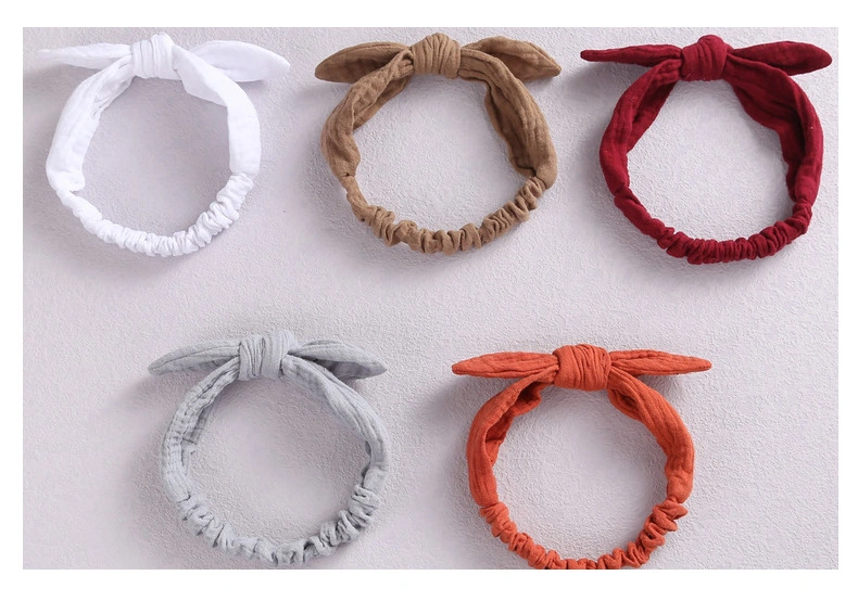 New Handcrafted Soft Bow Headband Elastic Headband for Baby