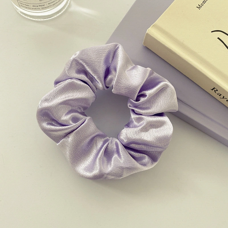 7PCS/Set Silk Hair Scrunchies Solid Color Elastic Hair Bands