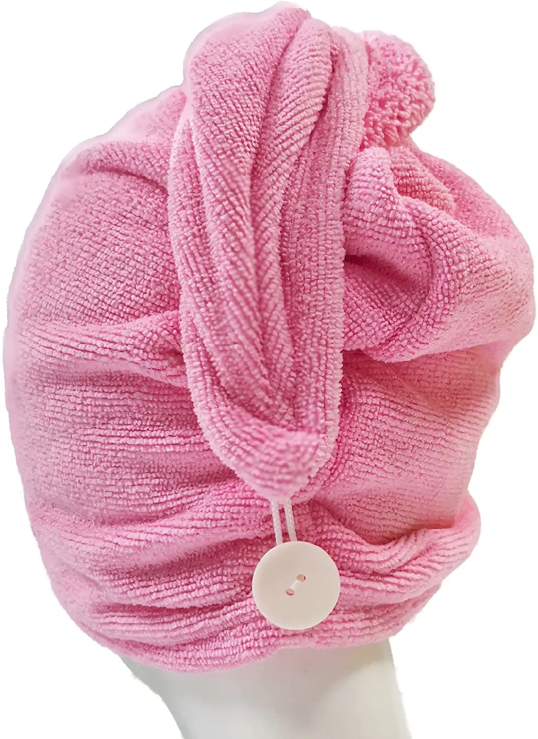 Microfiber Coral Fleece Towel Turban Twist Hair Wrap Dryer Towel for Women