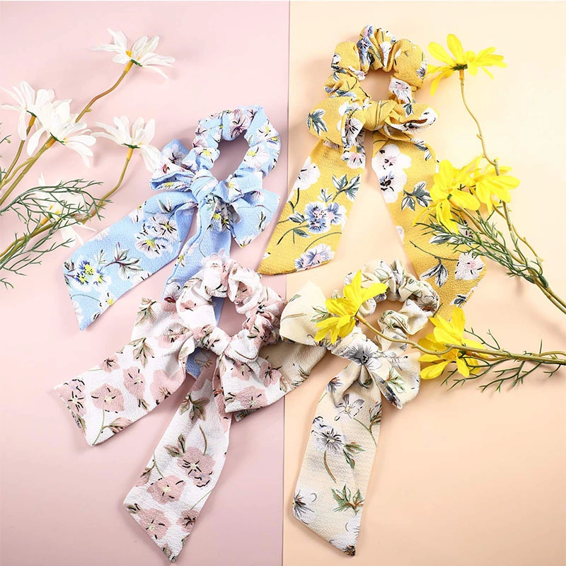 Boho Headbands for Women Scrunchie with Scarf