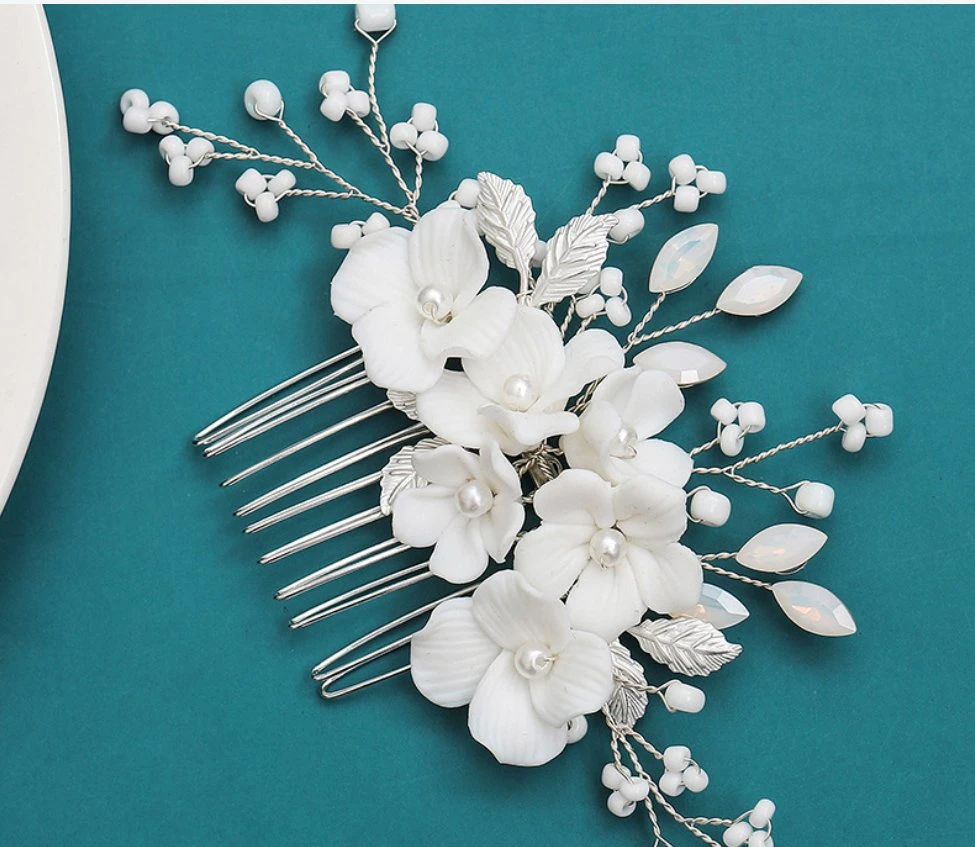 Pearl Hair Vine Headband for Flower Gilr. Bridal Wedding Pearl Hair Vine