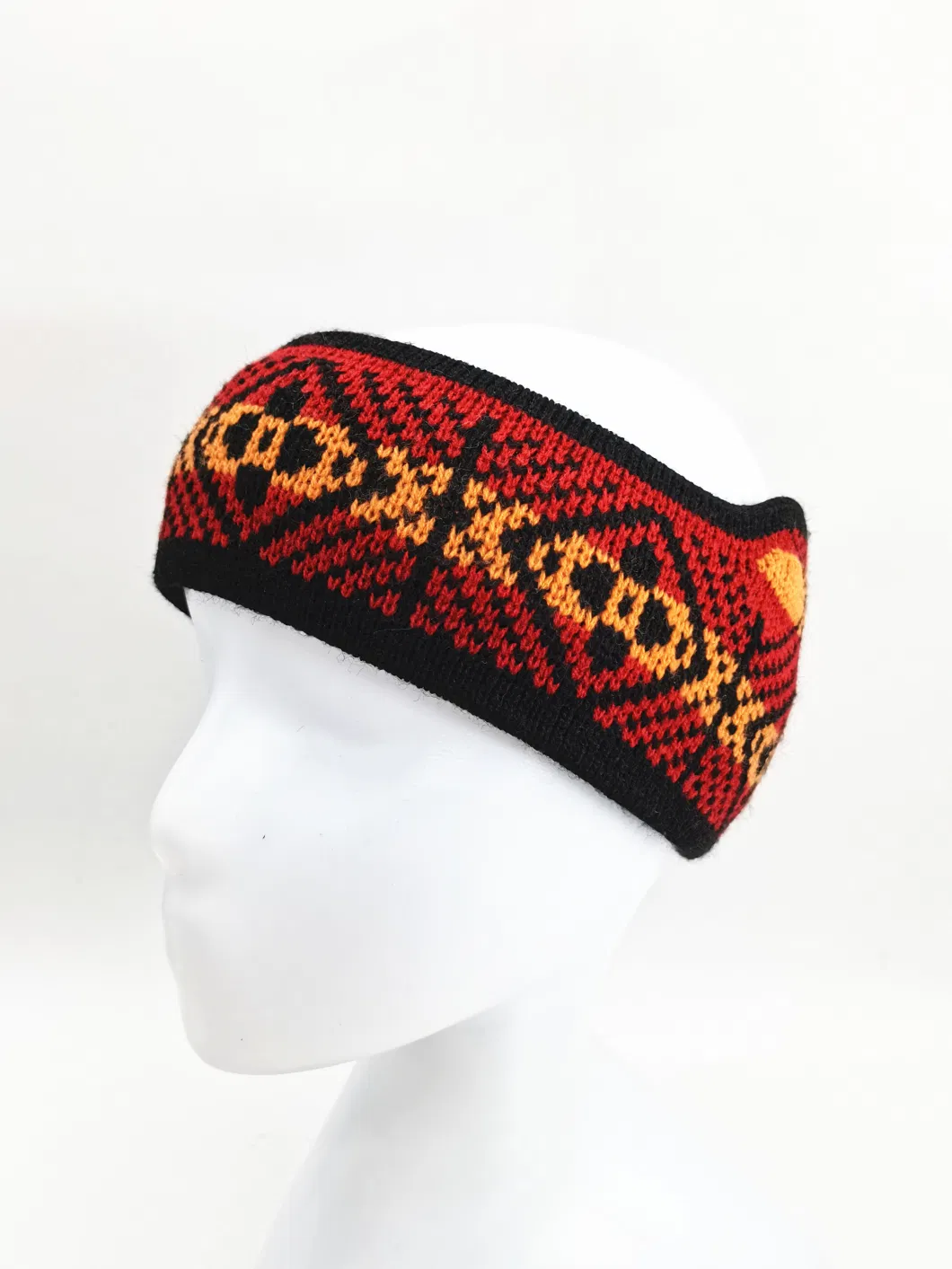 Knitted Headband with Acrylic and Cotton