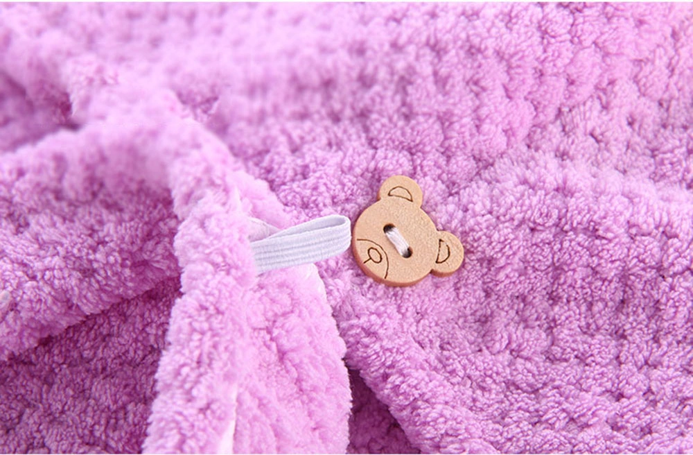 Wholesale High Quality Waffle Hair Turban Sustainable Hair Towel