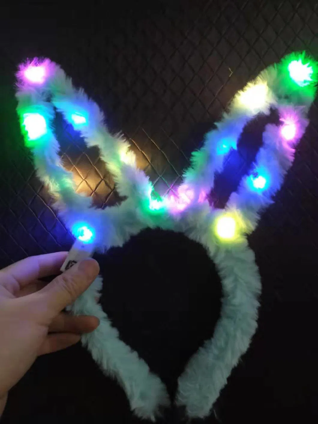 Concert Party Rabbit Ears Headdress Hair Bands Easter Bunny Ears LED Light up Headband