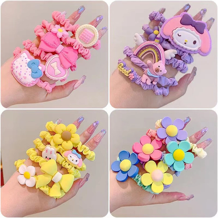 Korean Style Girls Hair Accessories Cute Cartoon Elastic Hair Bands