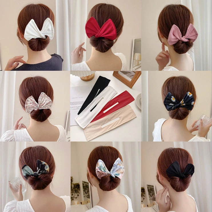 Iron Wire Bowknot Hair Sticks Lazy Twist Convenient Hairpin Headband