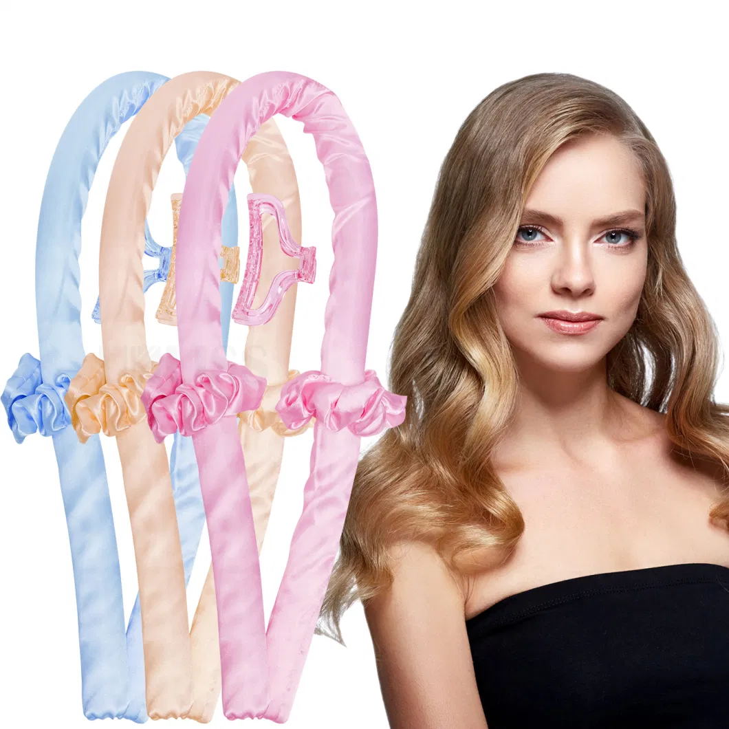 Heatless Curling Ribbon Hair Clips DIY Hair Styling Tools