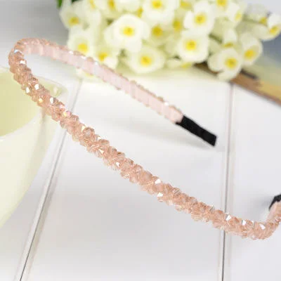 Double-Row Crystal Diamond Anti-Slip Thin Headband